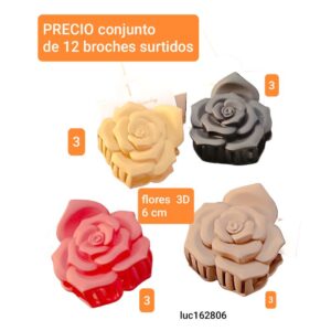 Luc162806.precio conjunto de 12 broches surtidos