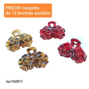 Luc162811.precio conjunto de 12 broches surtidos