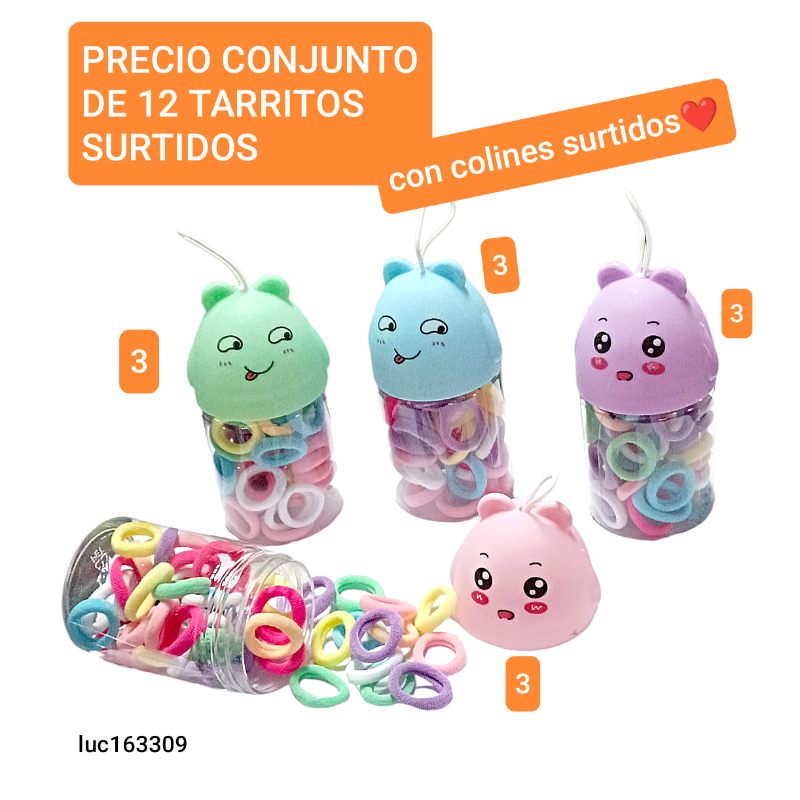 Luc163309.precio conjunto de 12 tarritos surtidos