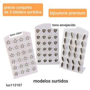 Luc112107.precio conjunto de 3 blisters surtidos