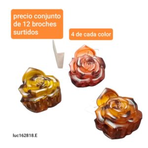 Luc162818.precio conjunto de 12 broches surtidos