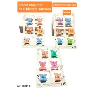 Luc160011.E.precio conjunto de 6 blisters surtidos