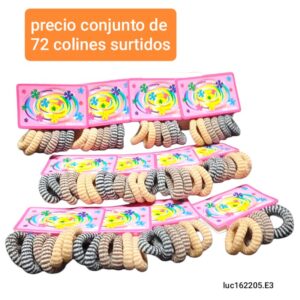 Luc162205.E3.precio conjunto de 72colines surtidos