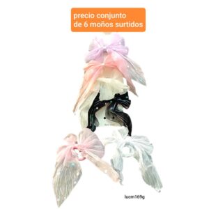 Lucm169g.precio conjunto de 6 moños surtidos