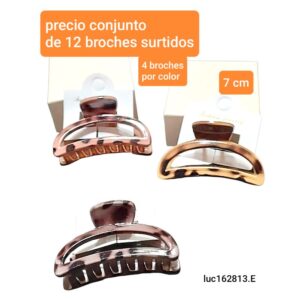 Luc162813E.precio conjunto de 12 broches surtidos