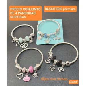 Lucm97Q.precio conjunto de 4 PANDORAS surtidas
