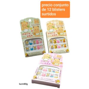 Lucm80g.precio conjunto de 12 blisters surtidos
