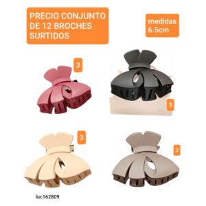 Luc162809.precio conjunto de 12 broches surtidos