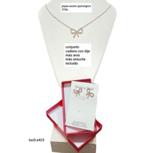 LucD.a423.precio conjunto con aros más estuche incluído