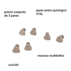 Aros LucD 285. Conjunto de 3 pares.