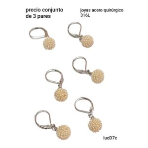 Aros LucD 7C. Conjunto de 3 pares.