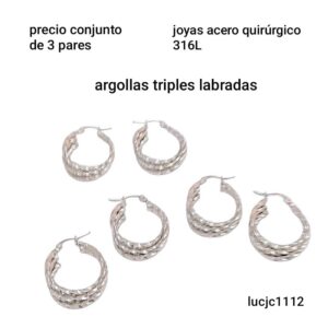 Lucjc1112.precio conjunto de 3 pares