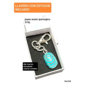 Llavero con estuche incluído