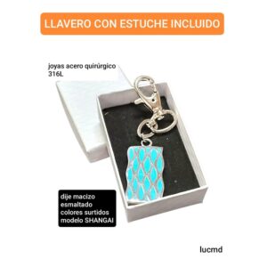 Llavero con estuche incluído