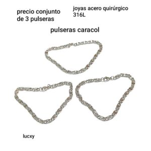Lucxy caracol.precio conjunto de 3 pulseras