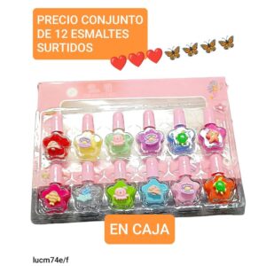 Lucm74e/f.precio conjunto de 12 esmaltes surtidos