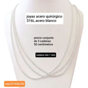 Lucmjc251436/50..precio conjunto de 3 cadenas