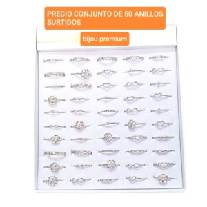 Lucks.precio conjunto de 50 anillos surtidos
