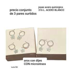 Lucks780.precio conjunto de 3 pares surtidos