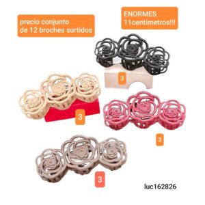 Luc162826.precio conjunto de 12 broches surtidos