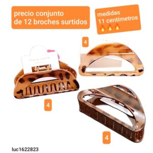 Luc162823.precio conjunto de 12 broches surtidos