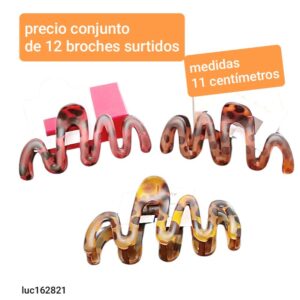 Luc162821.precio conjunto de 12 broches surtidos