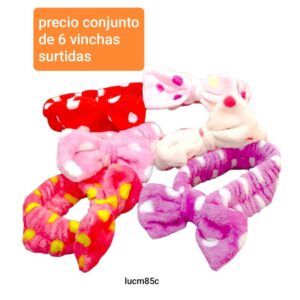 Lucm.85c.precio conjunto de 6 vinchas surtidas