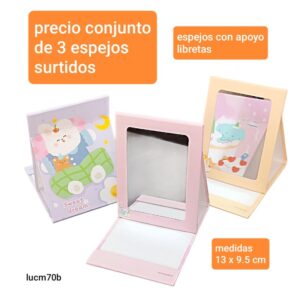 Lucm70b.precio conjunto de 3 espejos surtidos