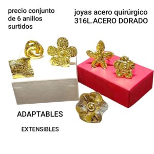 Lucm.precio conjunto de 6 anillos surtidos