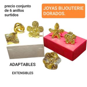Lucm.precio conjunto de 6 anillos surtidos