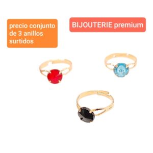 Mucmd.bijouterie.precio conjunto de 3 anillos surtidos