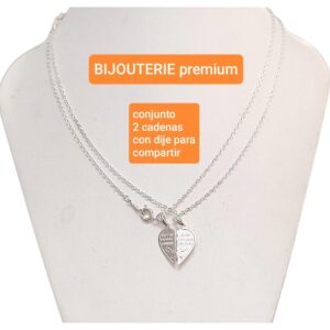 Conjunto 2 cadenas con dijes para compartir