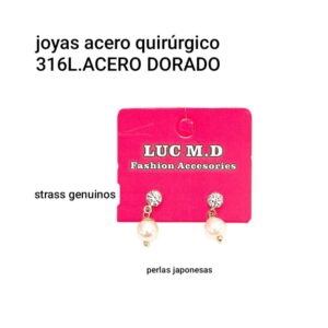 Lucmd aros perlas colgantes