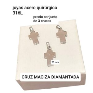 LucD.Precio conjunto de 3 cruces macizas