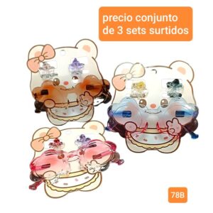 78B.precio conjunto de 3 sets surtidos