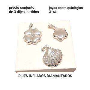 Precio conjunto de 3 dijes surtidos