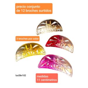 LucD br102.precio conjunto de 12 broches surtidos