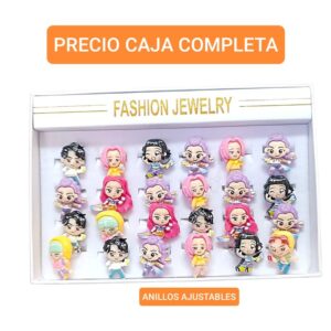 Anillos guerreras.precio caja completa