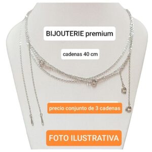 set de 3 cadenas de 40cm