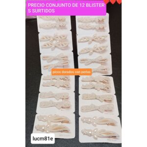 Picos de pato LucM 81E. Conjunto de 12 blisters. Modelos surtidos.