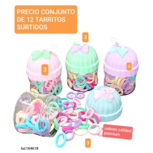 Luc164618.precio conjunto de 12 tarritos surtidos