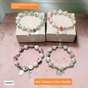 Lucm37I.precio conjunto de 4 pulseras surtidas