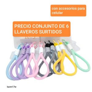 Lucm17w.precio conjunto de 6 llaveros surtidos