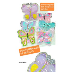Luc164602.precio conjunto de 6 mariposas surtidas