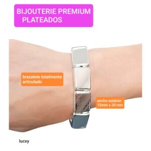 Lucxy pulsera plateada