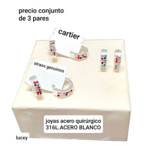 Lucxy.cartier.precio conjunto de 3 pares