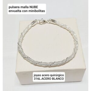 Lucxy pulsera malla/bolitas