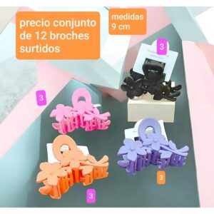 Luc165523.precio conjunto de 12 broches surtidos