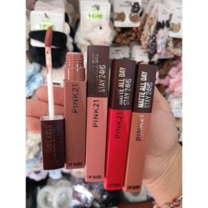4 unidades de labial líquido matte larga duración ( surtidos de colores)