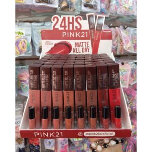 caja completa por 48 unidades de labial líquido matte larga duración